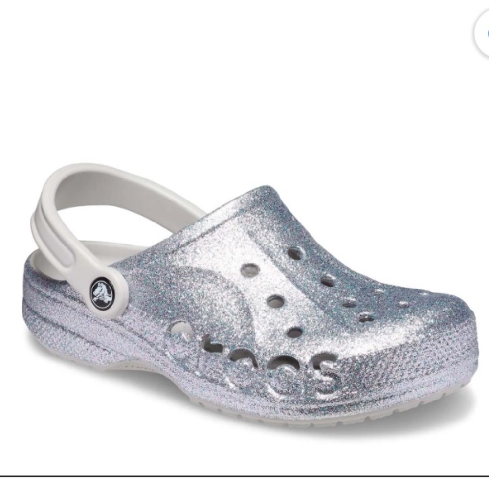 CROCS Baya Clog - Silver Sparkle W7
